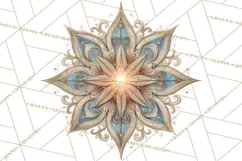 Art Nouveau Christmas Clipart PNG, Decorative Christmas Png Product Image 4