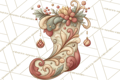 Art Nouveau Christmas Clipart PNG, Decorative Christmas Png Product Image 5