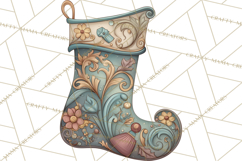 Art Nouveau Christmas Clipart PNG, Decorative Christmas Png Product Image 2