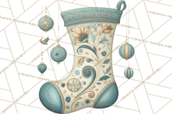 Art Nouveau Christmas Clipart PNG, Decorative Christmas Png Product Image 3
