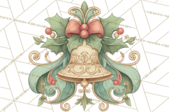 Art Nouveau Christmas Clipart PNG, Decorative Christmas Png Product Image 4