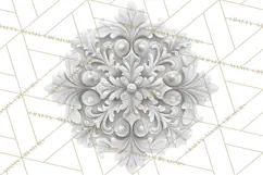 Art Nouveau Christmas Clipart PNG, Decorative Christmas Png Product Image 5