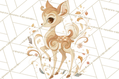Art Nouveau Christmas Clipart PNG, Decorative Christmas Png Product Image 2