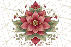 Art Nouveau Christmas Clipart PNG, Decorative Christmas Png Product Image 4