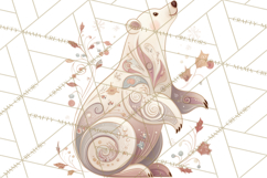 Art Nouveau Christmas Clipart PNG, Decorative Christmas Png Product Image 5
