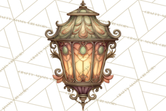 Art Nouveau Christmas Clipart PNG, Decorative Christmas Png Product Image 5