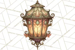 Art Nouveau Christmas Clipart PNG, Decorative Christmas Png Product Image 5