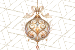 Art Nouveau Christmas Clipart PNG, Decorative Christmas Png Product Image 3