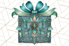Art Nouveau Christmas Clipart PNG, Decorative Christmas Png Product Image 2
