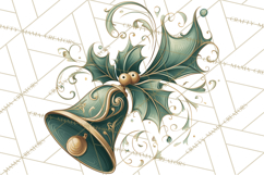 Art Nouveau Christmas Clipart PNG, Decorative Christmas Png Product Image 4