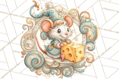 Art Nouveau Christmas Clipart PNG, Decorative Christmas Png Product Image 4
