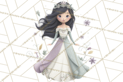 Art Nouveau Four Seasons Girls Clipart PNG Product Image 2