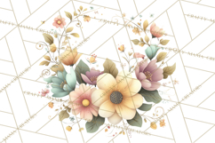 Art Nouveau Four Seasons Girls Clipart PNG Product Image 3