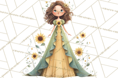 Art Nouveau Four Seasons Girls Clipart PNG Product Image 2