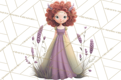 Art Nouveau Four Seasons Girls Clipart PNG Product Image 3