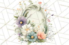 Art Nouveau Four Seasons Girls Clipart PNG Product Image 2