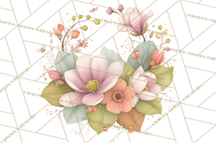 Art Nouveau Four Seasons Girls Clipart PNG Product Image 4