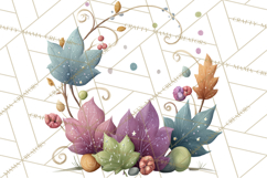 Art Nouveau Four Seasons Girls Clipart PNG Product Image 2