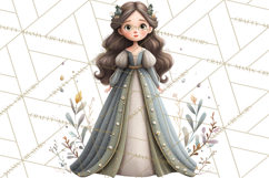 Art Nouveau Four Seasons Girls Clipart PNG Product Image 3