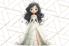 Art Nouveau Four Seasons Girls Clipart PNG Product Image 5