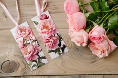 Floral Bookmark, November Bookmark, Peony Bookmark, Peonies Product Image 2