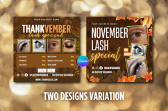 November Lash Flyer Canva Editable Template Product Image 1