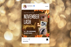 November Lash Flyer Canva Editable Template Product Image 3