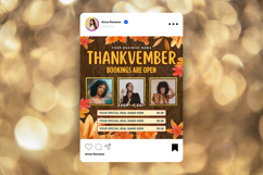 November Booking Flyer Canva Editable Template Product Image 3