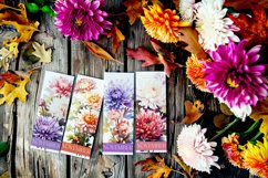 Floral Bookmark, November Bookmark, Chrysanthemum Bookmark Product Image 2