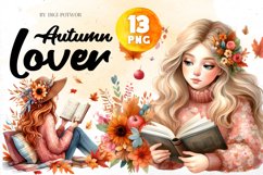 Autumn Lover watercolor Bundle | PNG cliparts Product Image 1