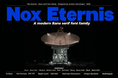 Nox Eternis - Sans serif font family Product Image 2