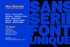 Nox Eternis - Sans serif font family Product Image 5