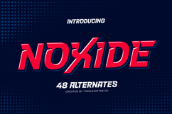 Noxide - Futuristic Display Font Product Image 1