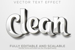 Clean white text effect, editable simple elegant text style. Product Image 1