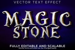 Editable text effect magic, 3d vintage and stone font style Product Image 1