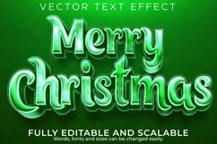 Editable text effect merry christmas, 3d 2022 and new year Product Image 1
