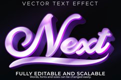 Shiny text effect, editable metallic and queen text style Product Image 1