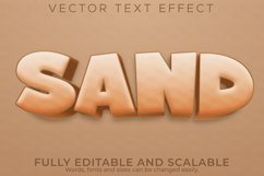Sand text effect, editable beach and coast text style Product Image 1