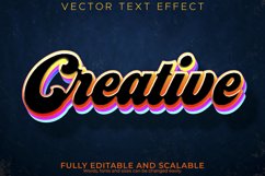 Creative text effect, editable rainbow and party text style Product Image 1