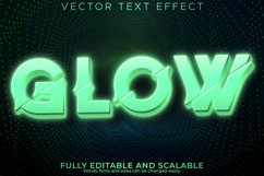 Glow text effect, editable neon and shiny text style Product Image 1