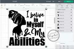 Nubian Queen Headwrap SVG Inspirational Black Girl Quote