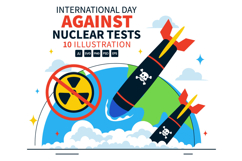 10 Day of Against Nuclear Tests Illustration Product Image 1