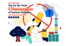 10 the Total Elimination of Nuclear Weapon Illustration Product Image 1