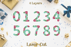 Layered roses numbers, Decorative Birthday cake topper svg Product Image 3