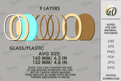 3D Numbers Piggy Banks Bundle Laser Cut. Money Box SVG Product Image 3