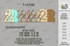 3D Numbers Piggy Banks Bundle Laser Cut. Money Box SVG Product Image 7