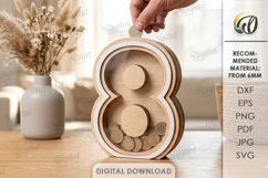 3D Numbers Piggy Banks Bundle Laser Cut. Money Box SVG Product Image 13