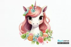 Number Unicorn Birthday PNG Clipart Product Image 1