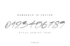 Numerals in Vector Template Script Product Image 1