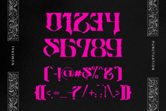Zulta Music - Blackletter Logo Metal Font Product Image 6